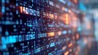 © Generative AI - Vibrant and dynamic digital coding on a screen depicting modern technology and data analysis : Generative AI