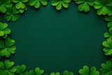 st patricks day background with clovers