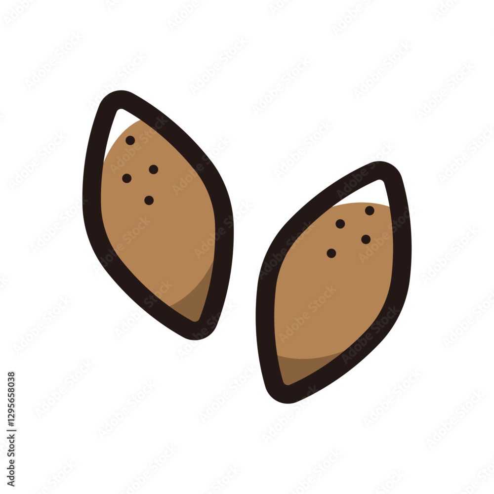 Kibbeh Icon Fried kibbeh illustration icon.Simple vector outline, clipart for ...