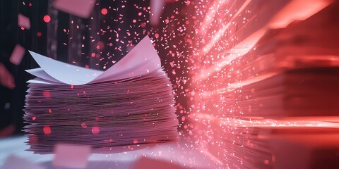 Wall Mural - ai transforming raw data into meaningful research papers.