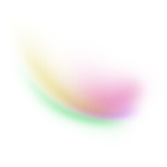 Aufkleber - Green pink yellow gradient shape transparent background grainy noise texture glowing wave backdrop poster banner header cover design