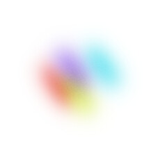 Aufkleber - Glowing blue abstract shape, purple yellow blue gradient background shape, noise texture futuristic dynamic poster header cover wallpaper banner backdrop design