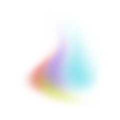 Aufkleber - Glowing blue abstract shape, purple yellow blue gradient background shape, noise texture futuristic dynamic poster header cover wallpaper banner backdrop design