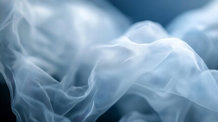 Aufkleber - Closeup view of delicate translucent fabric creating a soft ethereal texture with a calm ambiance : Generative AI