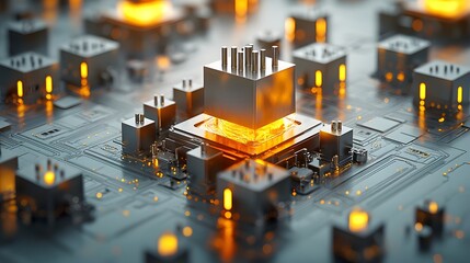 Poster - photograph showcasing the intricate gravity die casting process where molten metal is poured into precision molds under the force of gravity resulting in industrial parts and components