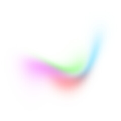 Aufkleber - Blue pink colors gradient shape  transparent background. Dynamic blue flowing wave lines design element banner poster cover abstract design