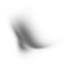 Aufkleber - Black grainy gradient shape transparent background noise texture blurred dark header flowing wave backdrop poster banner header cover design