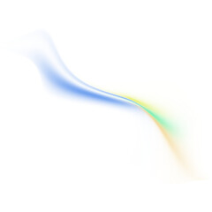 Aufkleber - Yellow green blue color gradient shape transparent background blurred neon color flowing wave, grainy texture effect, futuristic banner design