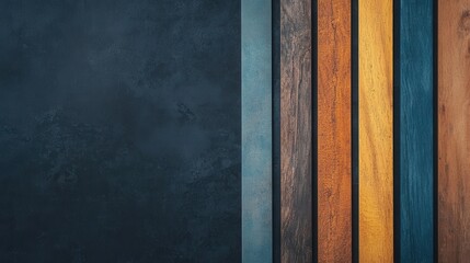 Poster - Variety of Wooden Panels Featuring Different Textures and Colors