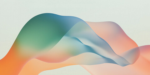 Aufkleber - vibrant abstract design with flowing, colorful waves creating dynamic visual effect