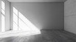 © Chic Realestate - a room features a wall with vertical white corrugated metal panels