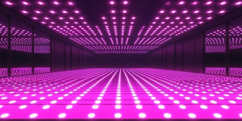 Wall Mural - colorful lights create a vibrant atmosphere in a modern indoor space