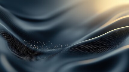 Wall Mural - A black and white image of a wave with a lot of dots