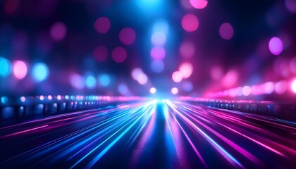 Wall Mural - sparkling colorful glowing bokeh confetti