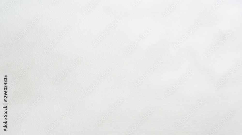 A serene white canvas sprawls gracefully, featuring delicate texture that captures light beautifully. This minimalist space invites creativity and introspection, perfect for artistic exploration