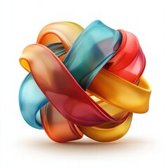 Aufkleber - Colorful abstract design featuring bold shapes and vivid colors creating a dynamic and engaging visual experience