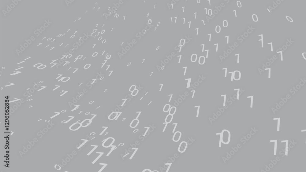 Coding Programming Digital Tech Vector Background Design. Ones and ...