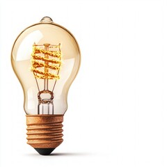 Poster - Unique light bulb design featuring a smaller bulb inside, representing innovation and creativity in lighting solutions