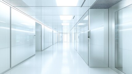  Modern White Corridor Interior Architectural Design