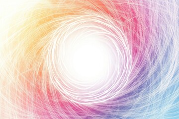 Wall Mural - a colorful swirl with a white center. the swirl is made up of different colors, including red, blue,