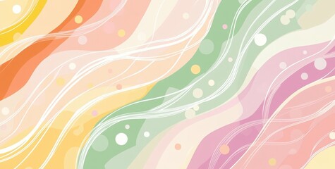 Wall Mural - a colorful, abstract background with a white line and a green line. the background is filled with ci