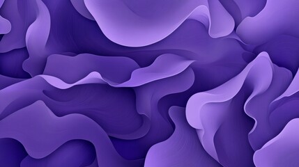 Poster - Abstract Background, Flowing Bands, Gradient Light And Dark Violet Colors, Smooth Transitions