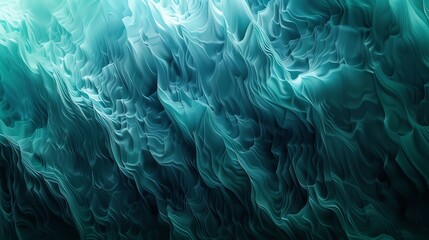 Wall Mural - abstract swirling pattern of turquoise and teal.