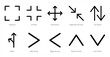 © popcornarts - A set of 10 directions icons as capture, arrows, directions