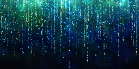 matrix code digital background