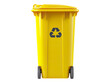 © saba - Yellow recycling bin