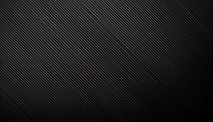 Poster - black textured synthetic surface with fine diagonal lines, modern abstract background for design, branding, or product presentation

