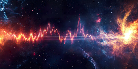 Wall Mural - cosmic heartbeat
