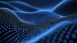 © lestari - Abstract blue digital wave, data flow, technology background, website banner