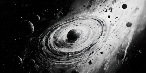 Wall Mural - spiral galaxy tattoo design