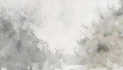 Fototapete - muted abstract textured painting with soft gray and white brushstrokes, modern minimalist background for interior or branding

