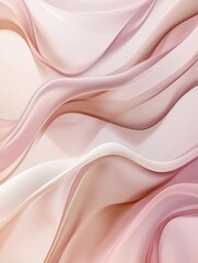 Aufkleber - Soft flowing waves of pastel colors create a serene and calming atmosphere in modern design elements. Generative AI