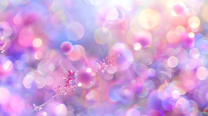 Canvas Print - a soft, dreamy background with a blurred out-of-focus of pink, purple and white lights.
