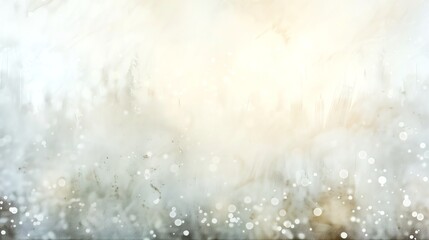 Canvas Print - a soft, dreamy, and blurred background of white and light-yellow tones.