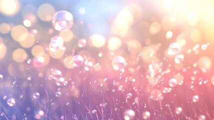 Canvas Print - a soft, blurry background of pastel colors with a bokeh effect.