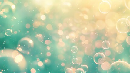 Canvas Print - a soft, blurry background of pastel colors with a bokeh effect.