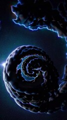 Poster - this captivating display features a dynamic swirl of electric energy, showcasing vibrant colors and 