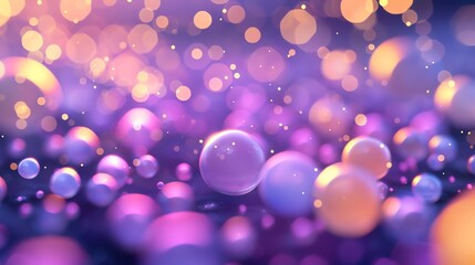 Canvas Print - a blurry background of pastel colors with a bokeh effect.