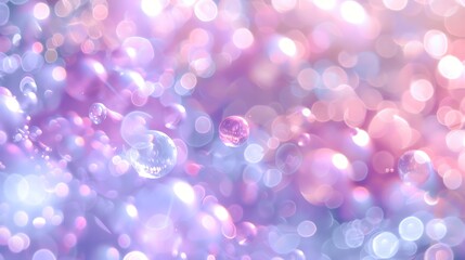 Canvas Print - a dreamy background with blurred out-of-focus pink and white lights.