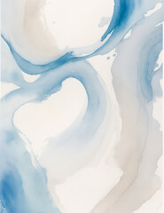 Wall Mural - abstract blue background with waves - abstract light blue waves background - generative ai