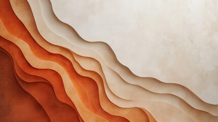 Wall Mural - layers of varying brown hues creating a textured visual abstract design