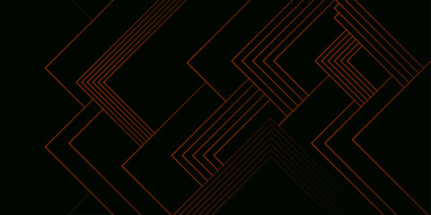 Fototapete - Abstract background with Dynamic geometry shapes. Scribble backgrounds Luxury dark background. Presentation design with realistic line geometric shape. Minimal lines futuristic tech background