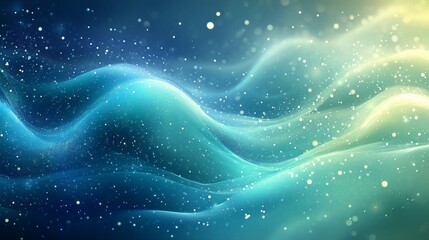 Wall Mural - abstract artwork features flowing light and bright colors with particles