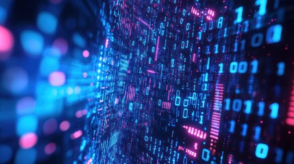 Digital Code Abstract Background