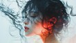 © Chandlerlikes - A captivating portrait, where the artist is hand has captured the essence of ethereal beauty, with dynamic hair cascading like a waterfall and warm light painting intricate shadows on the subject is