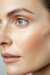 © Juiy - close up of woman face showing smooth skin and improved elasticity, highlighting natural beauty and healthy complexion
